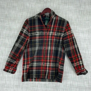 Lauren Ralph Lauren Womens Size M Wool Long Sleeve Button Down Shirt 0802
